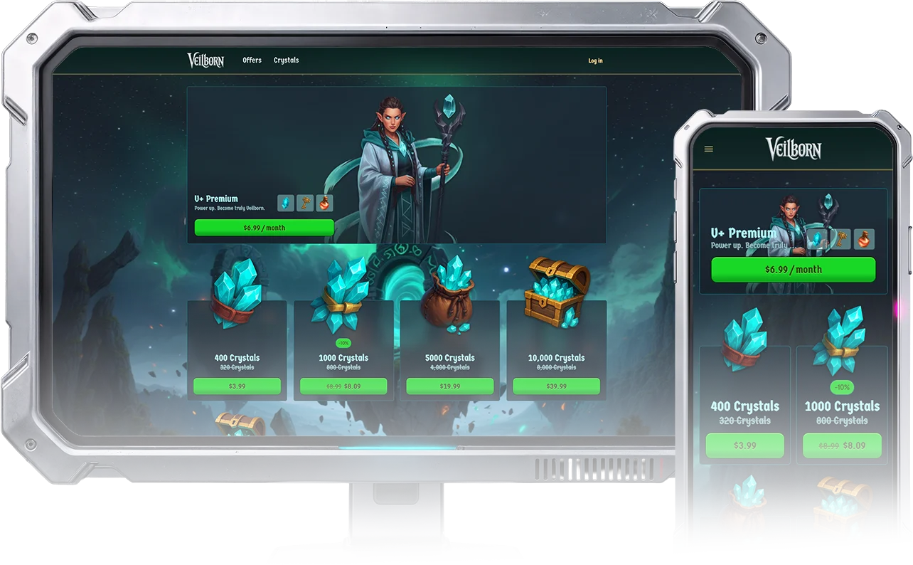 Tebex demo webstore